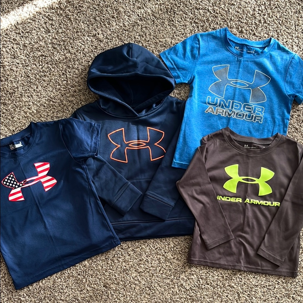 Boys Under Armour size 4 Lot
